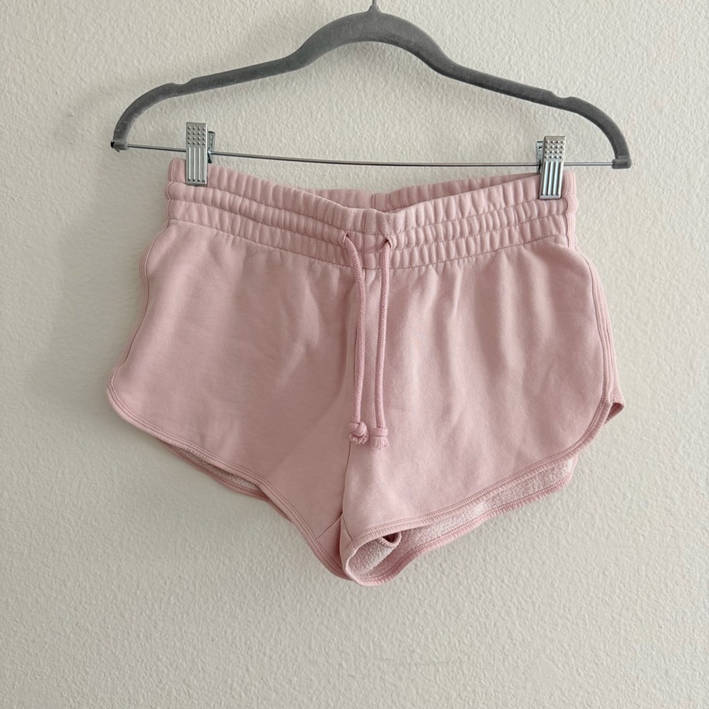 TNA Women’s Pink Cozy Fleece Boyfriend Lounge Sweat Shorts Size XS